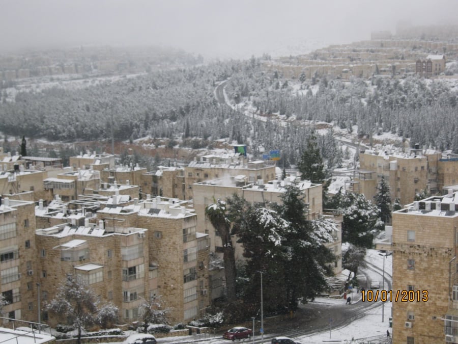 שלג בירושלים: התמונות שלכם