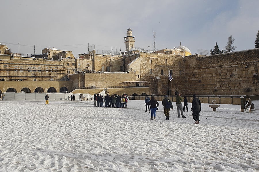 יממה לבנה בירושלים: 120 תמונות מהבירה המושלגת