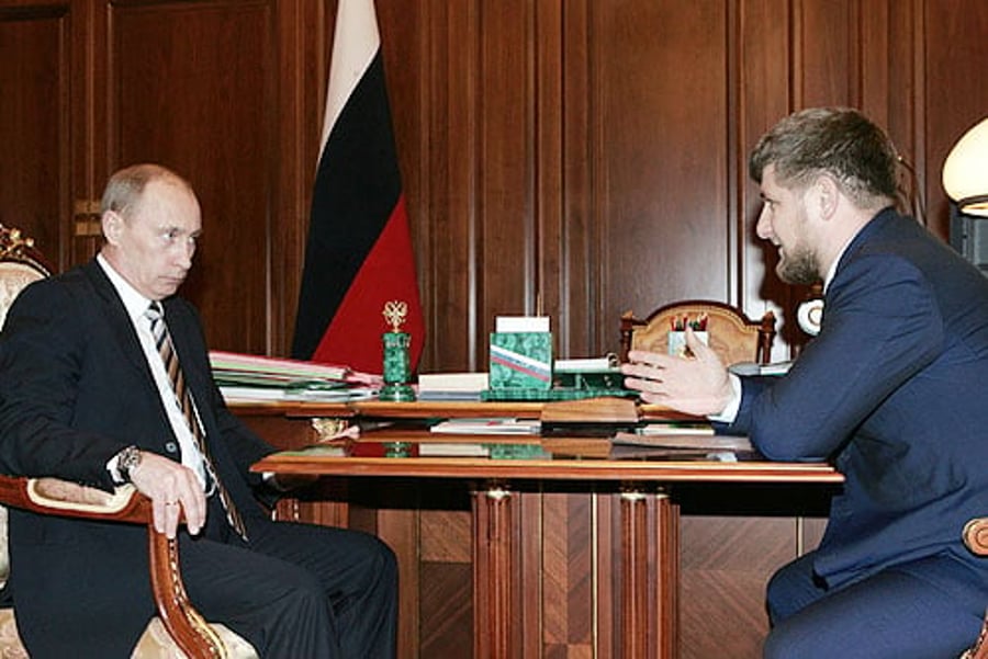 רמזאן קדירוב עם הנשיא פוטין