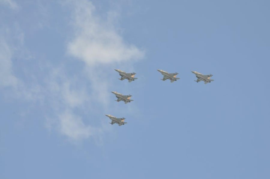 גלריה: המטס החגיגי של 'חיל האוויר' מעל שמי הארץ