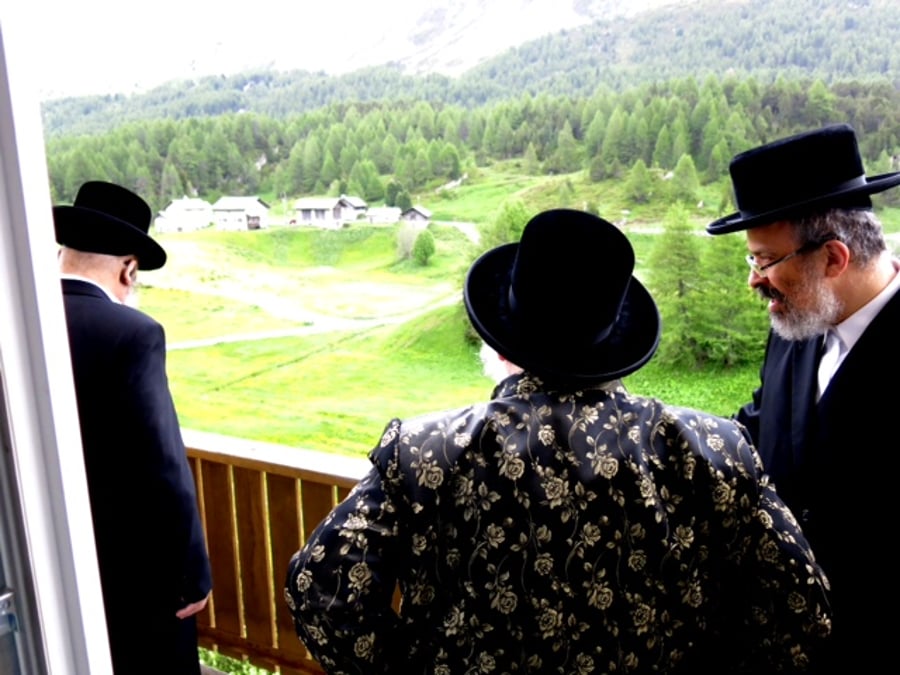 צפו בגלרית ענק: הנופש של הרבי מויז'ניץ בשווייץ
