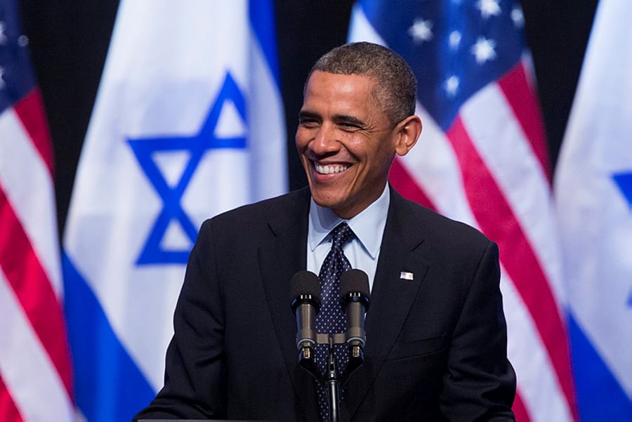 הנשיא אובמה בביקורו בישראל, לפני מספר חודשים