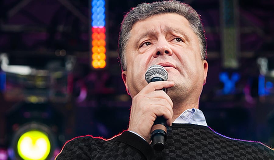 נשיא אוקראינה הנבחר פטרו פורושנקו