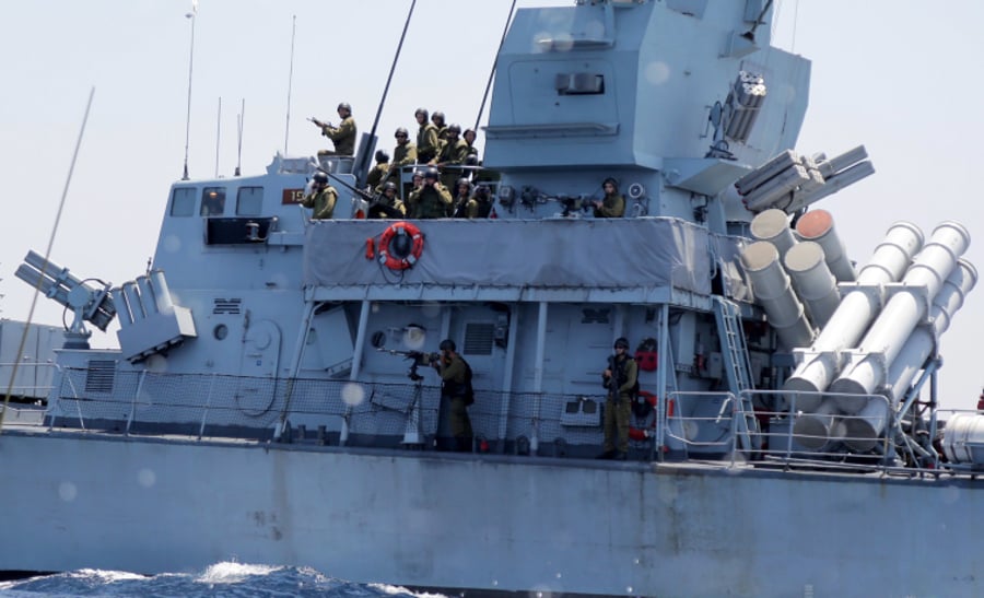 תמונות: ספינות חיל הים בחופי עזה