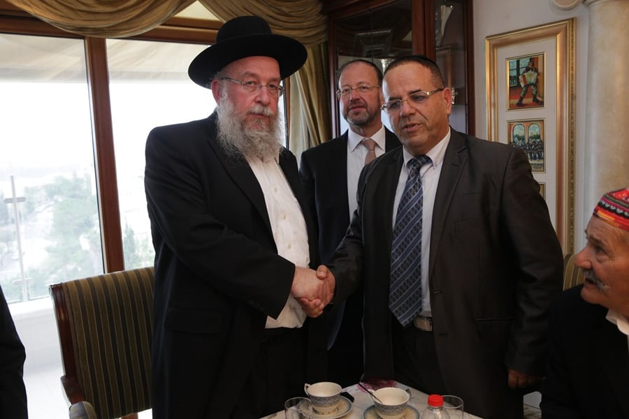ראשי העדה הדרוזית ביקרו בבית הכנסת "קהילת בני תורה"