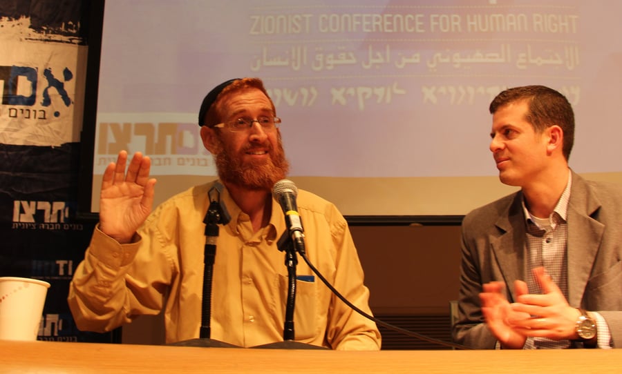 יהודה גליק באירוע לציון יום זכויות האדם הבינלאומי עם רונן שובל מייסד 'אם תרצו'