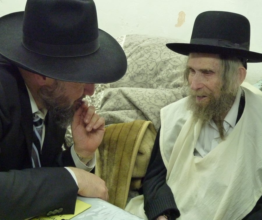 הרב אליעזר סורוצקין עם מרן הגראי"ל שטיינמן