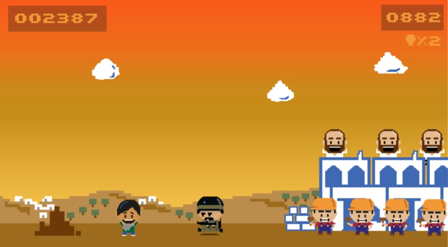 משחק מחשב פלסטיני: זרוק אבנים על מתנחלים
