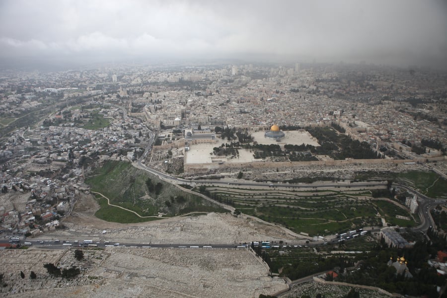 גלריה מרהיבה: מבט מהאוויר על ירושלים