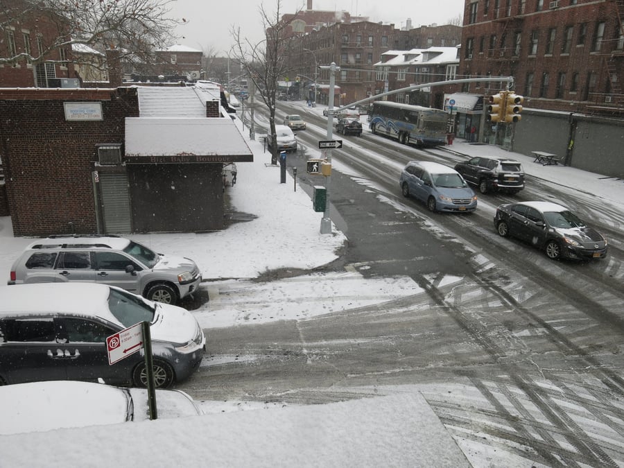 גלריה לבנה: שלג ראשון בניו יורק