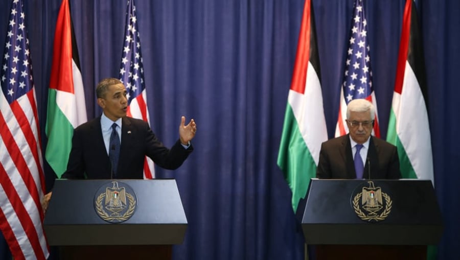 דיווח: ארה"ב שוקלת להכיר במדינה פלסטינית בקווי 67'