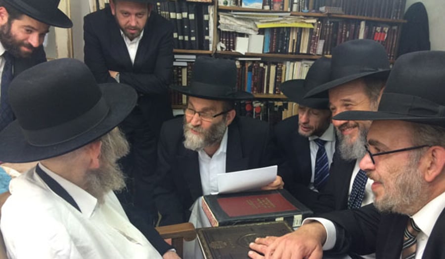 מרן הגראי"ל שטיינמן עם חברי הכנסת החרדים