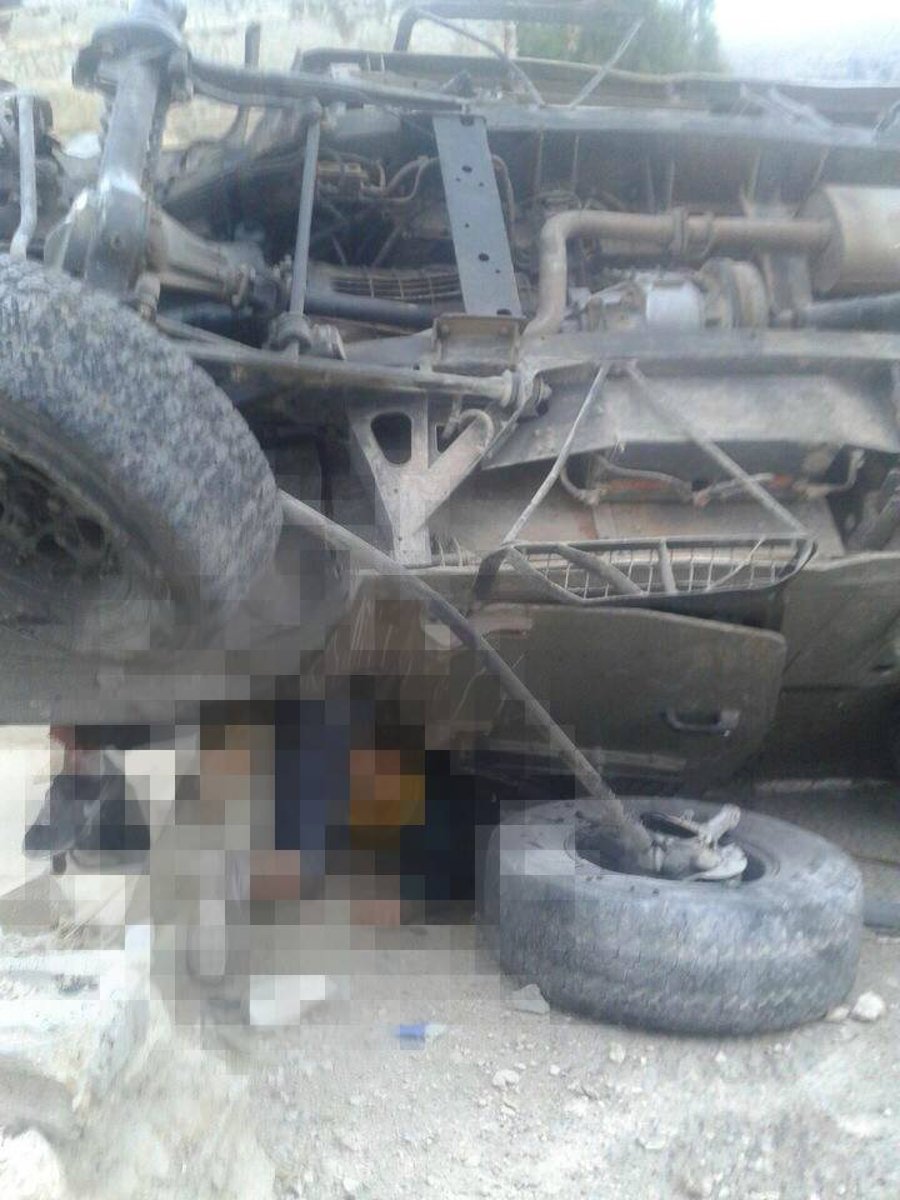 רכב צבאי התהפך והרג מחבל פלסטיני