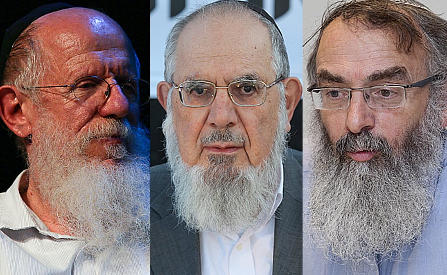 הרבנים דוד סתיו, נחום רבינוביץ ויעקב מדן