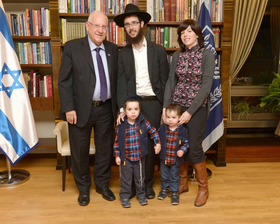 נשיא המדינה ראובן ריבלין נפגש עם בני משפחת קרישבסקי