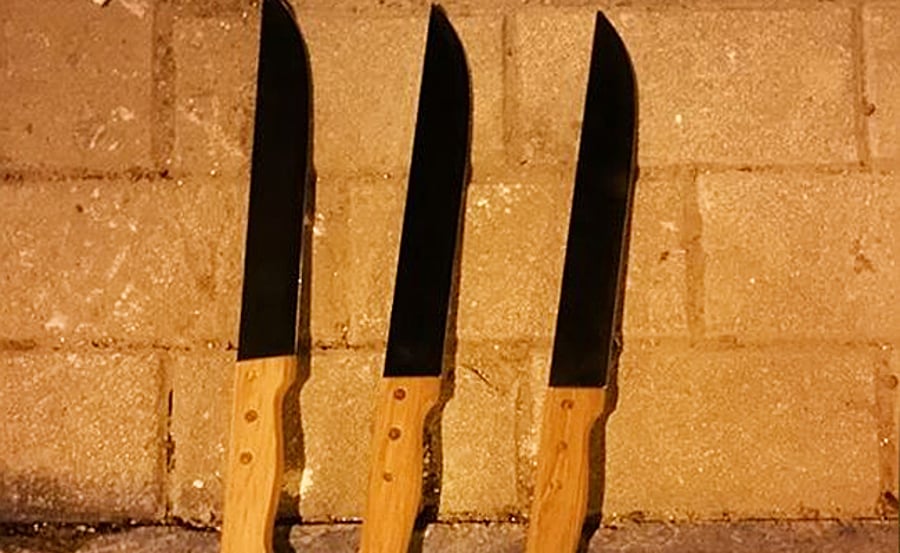 הסכינים שנמצאו