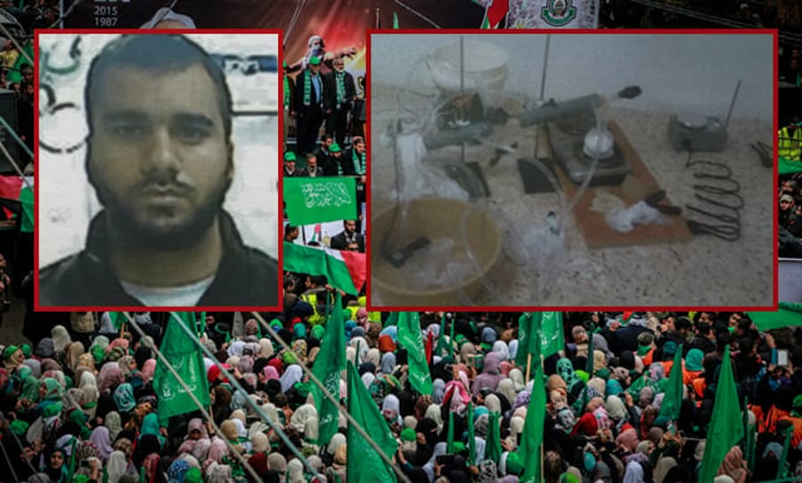 אחמד עזאם ומעבדת הנשק על רקע פעילי חמאס
