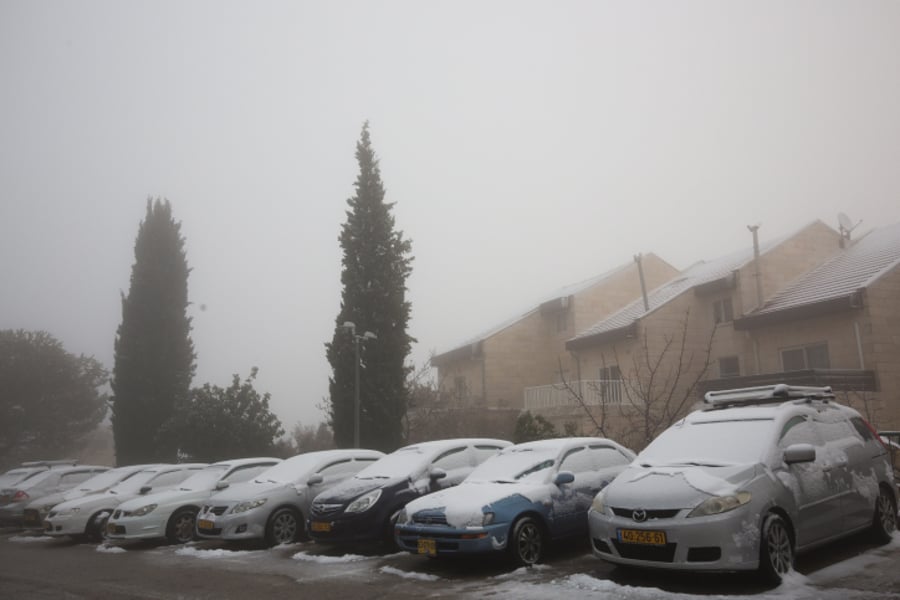 ירושלמים תקנאו: כך נראה השלג בגוש עציון