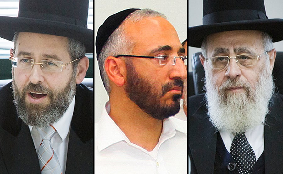 הרבנים הראשיים, במרכז: דגן