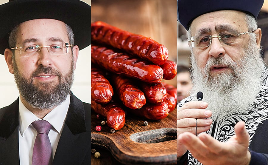 המחלוקת הלכתית בין הרבנים הראשיים: לייבא שרוולי טריפות לנקניק?