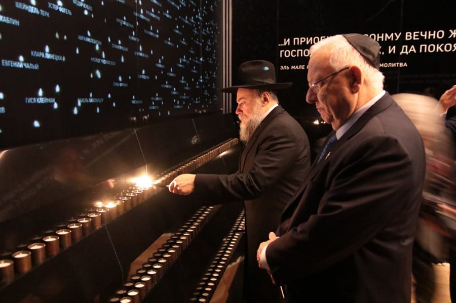 הנשיא ריבלין ביקר במוזיאון היהודי ובספריית שניאורסהן