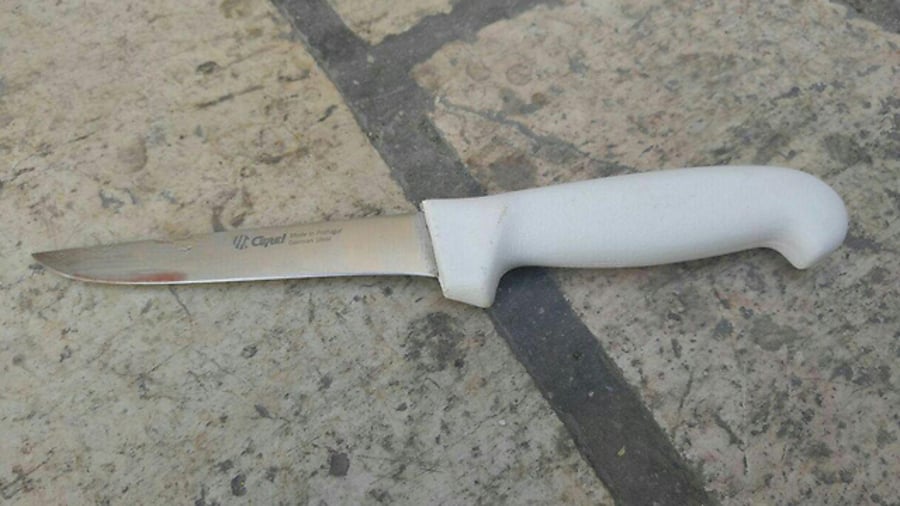 הסכין ששימשה לפיגוע