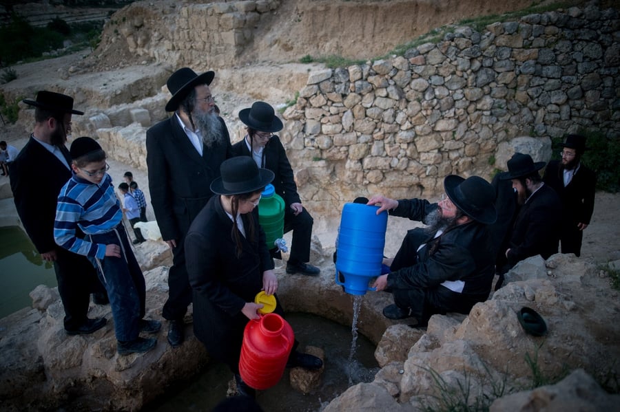 בריקוד ולצד הטובלים: שאיבת 'מים שלנו' בהרי ירושלים