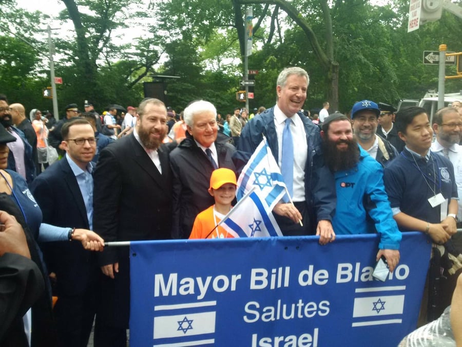 החגיגה של דה בלסיו: צעדה למען ישראל ומסיבת הוקרה