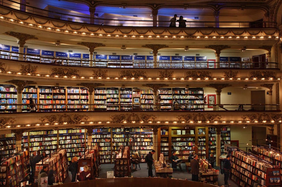 בואנוס איירס: חנות ספרים השנייה ביופייה בעולם