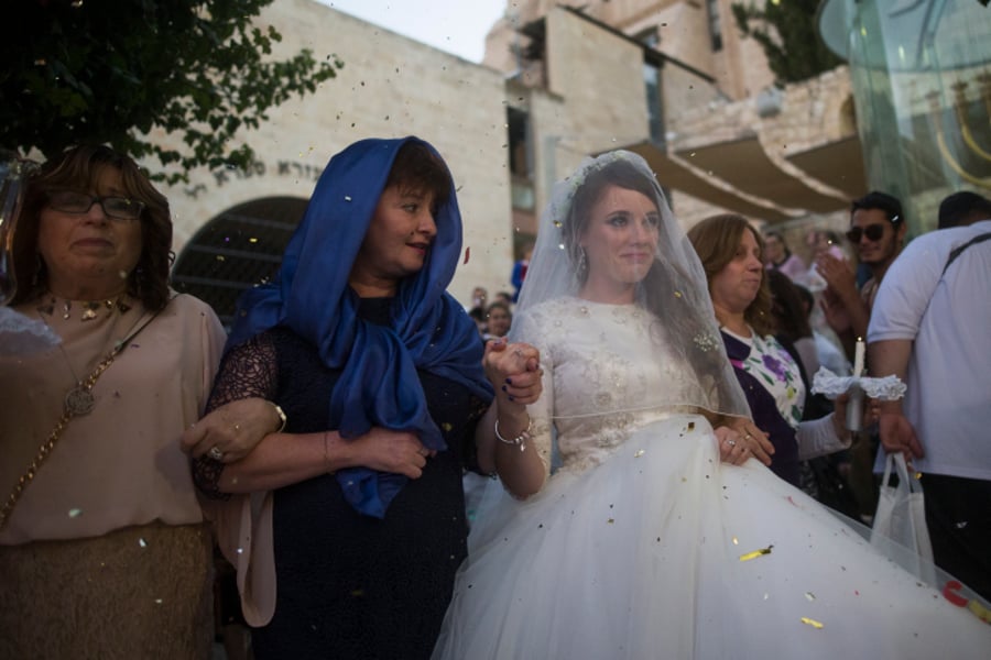 צפו בגלריה: החתן שניצל מהפיגוע התחתן