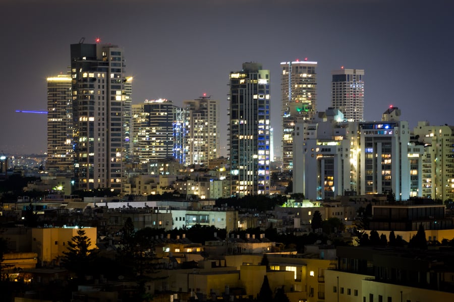 צפו בתמונות: העיר תל אביב, בלילה