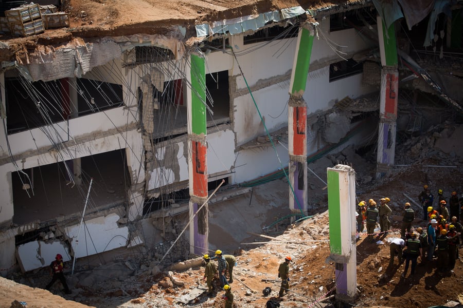 תיעוד ענק: זירת ההרס בהתרסקות בתל אביב
