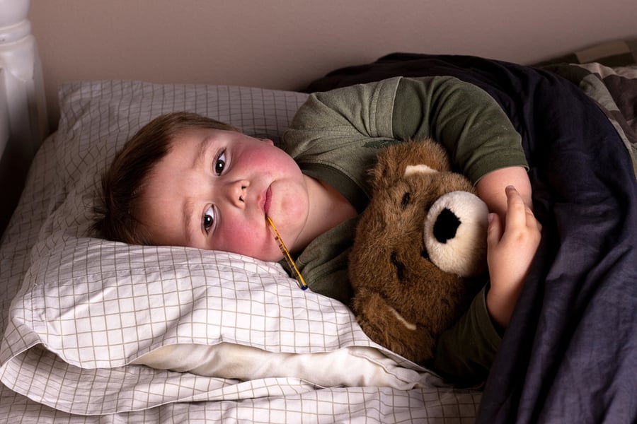 האם גם ילדים כדאי לחסן נגד שפעת? אילוסטרציה