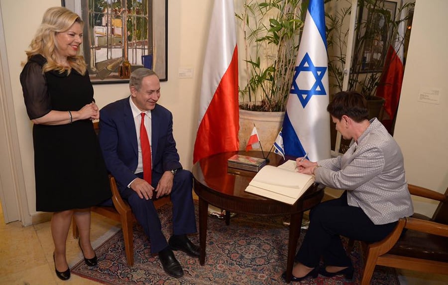 ראשת ממשלת פולין מתארחת במעון ראש הממשלה