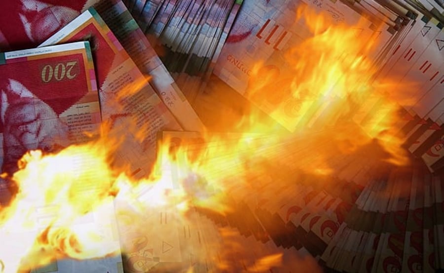נשרף לכם המזומן? בנק ישראל יחליף את השטרות