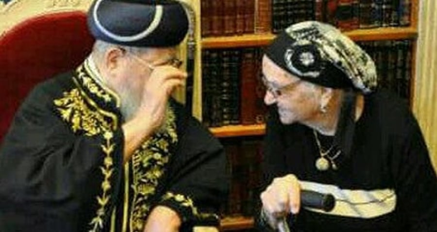 הרבנית סויסה ע"ה עם מרן הגר"ע יוסף זצ"ל