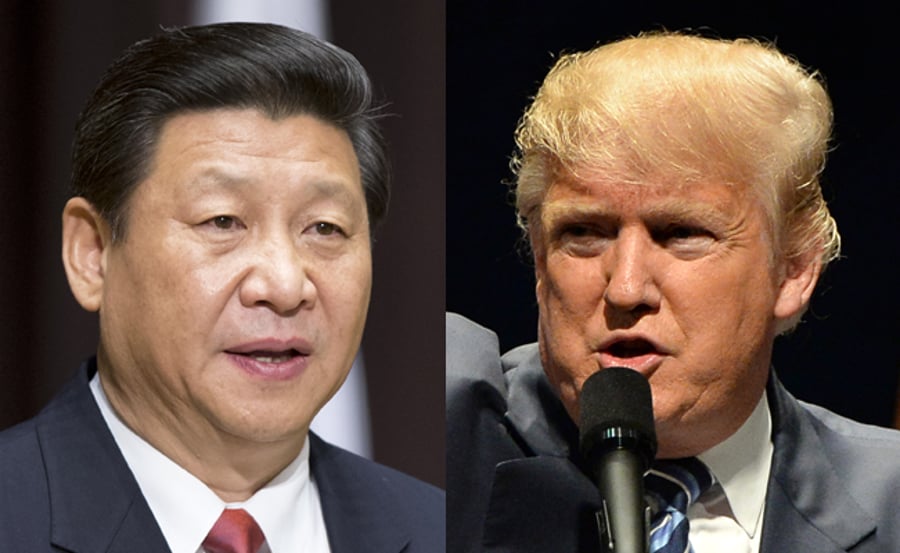 טראמפ לצד נשיא סין