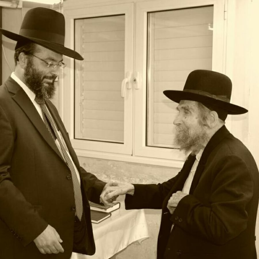 הרב רוזנשטיין עם מרן הרב שטיינמן
