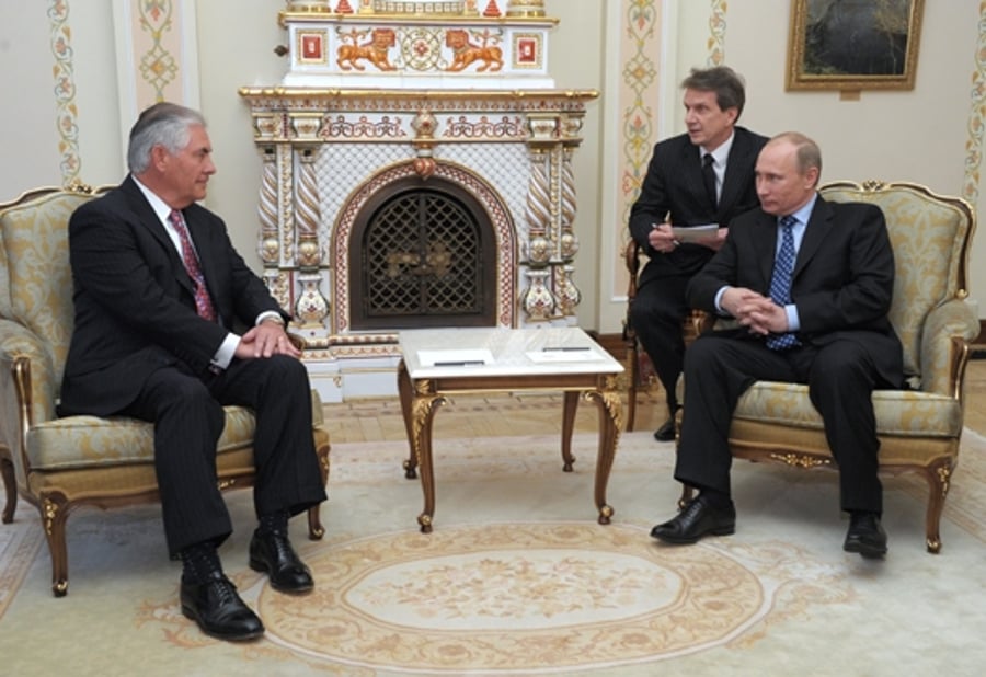 טירלסון עם נשיא רוסיה