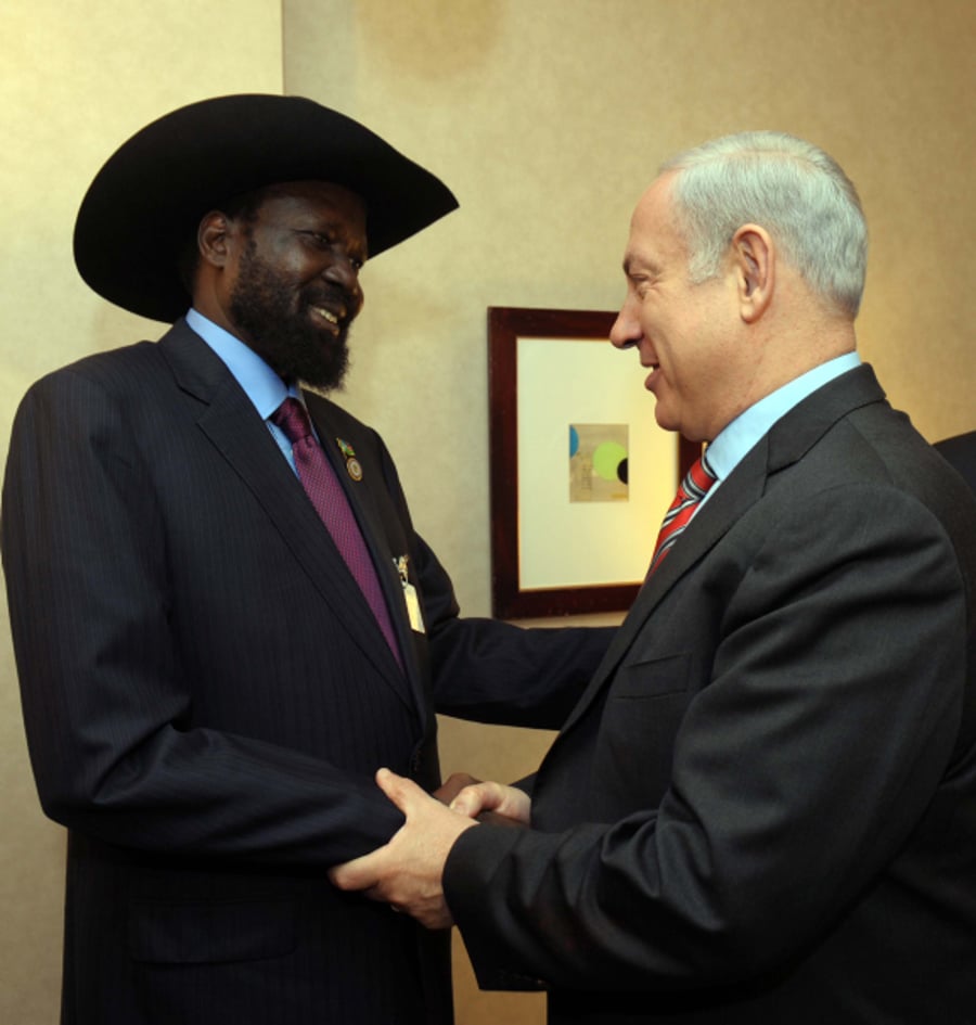 נשיא דרום סודן בפגישתו עם נתניהו
