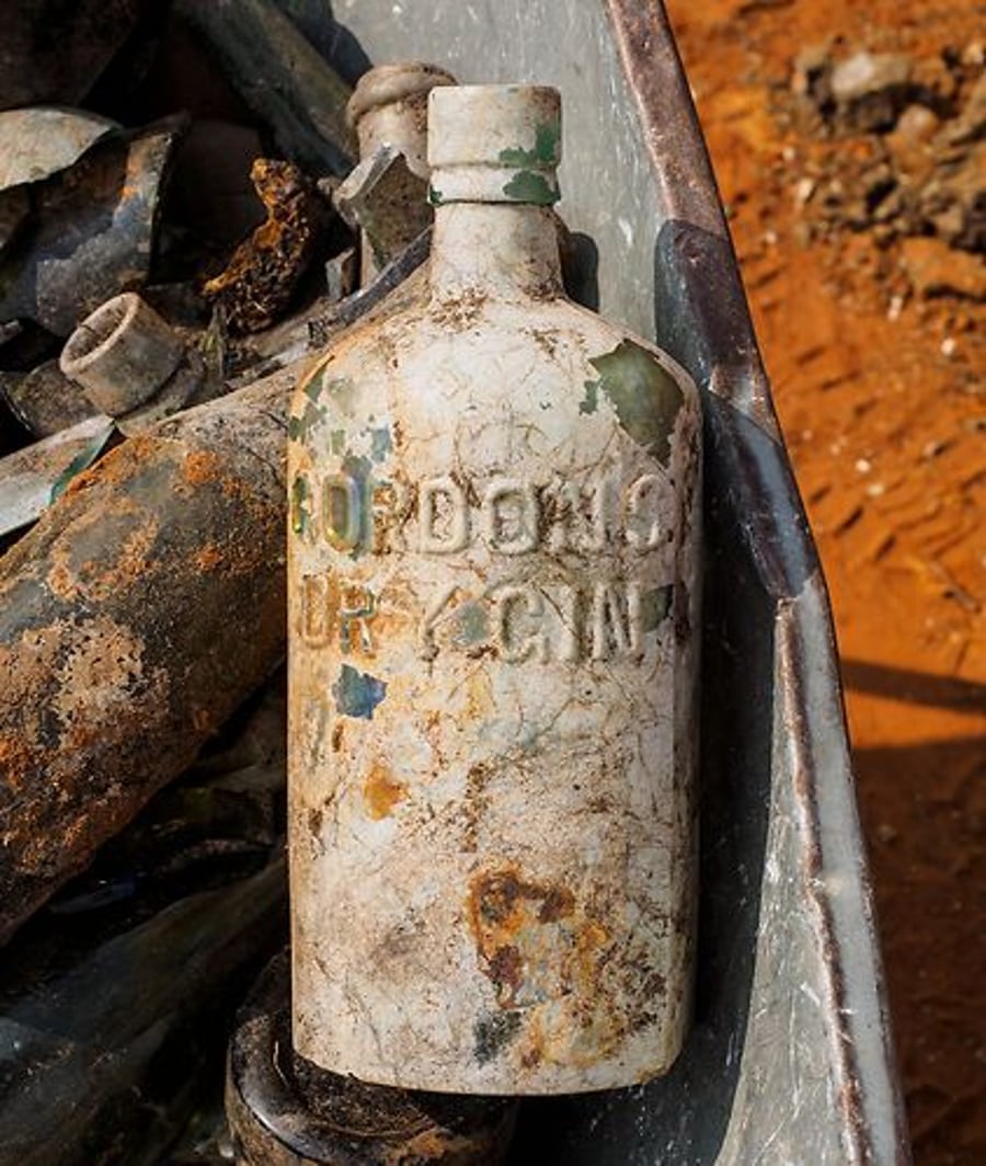 בקבוקי האלכוהול של החיילים הבריטים נמצאו ליד רמלה