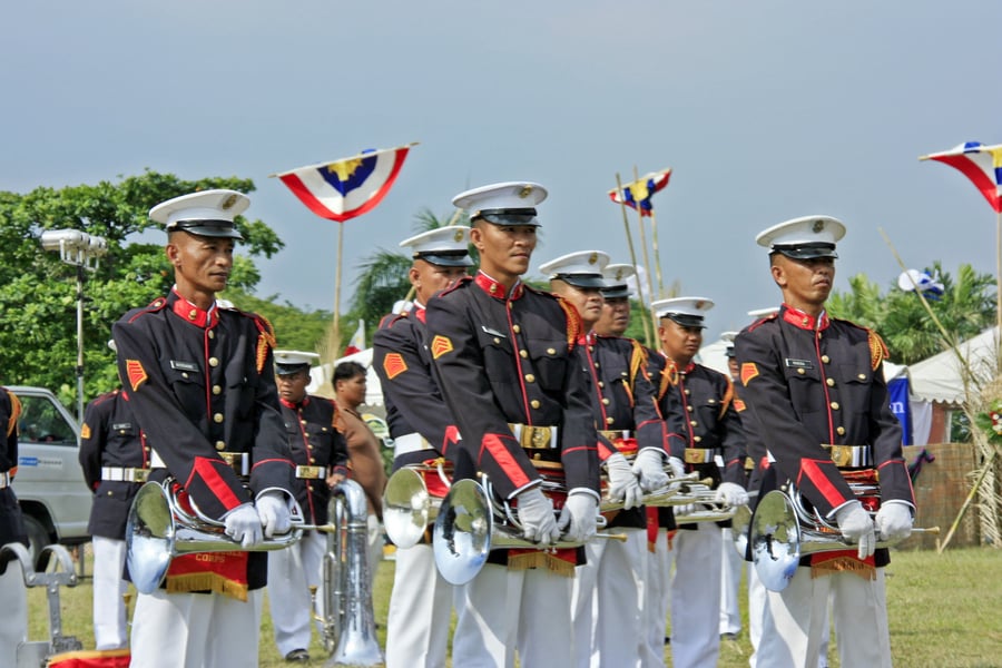 מצעד צבאי רשמי בפיליפינים
