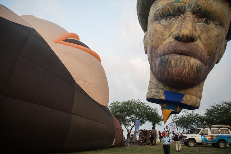 גלריה מרהיבה: פסטיבל כדורים פורחים בנגב