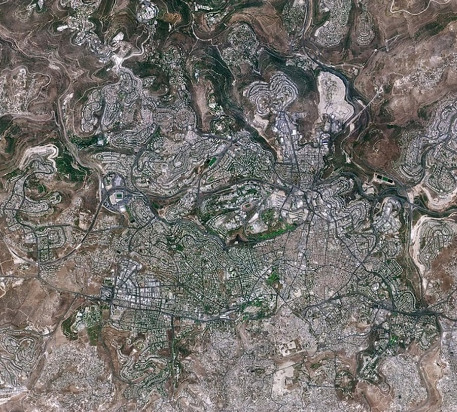 ירושלים מהחלל