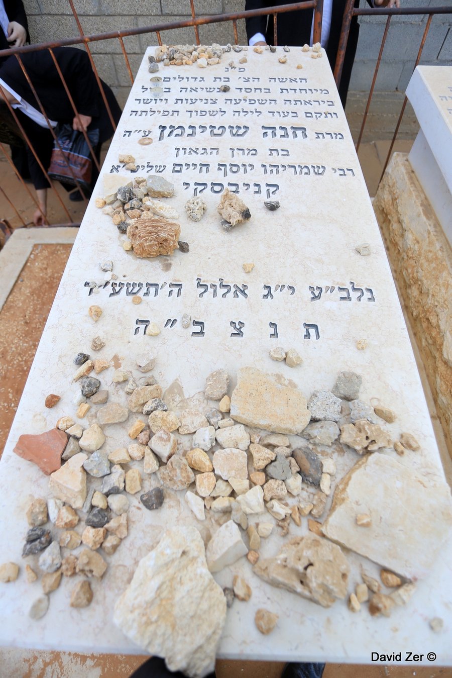 הגר"ח קנייבסקי עלה לקבר בתו מרת חנה שטיינמן ע"ה • גלריה