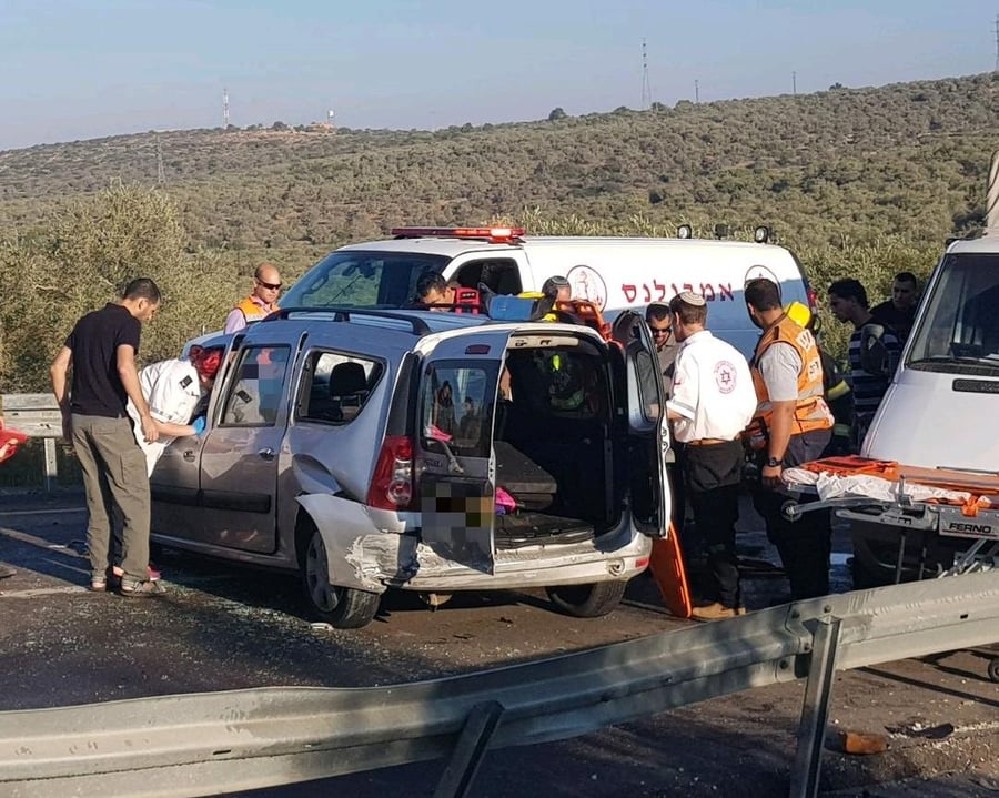 תאונה קשה: פלסטיני נהרג, ישראלים נפצעו