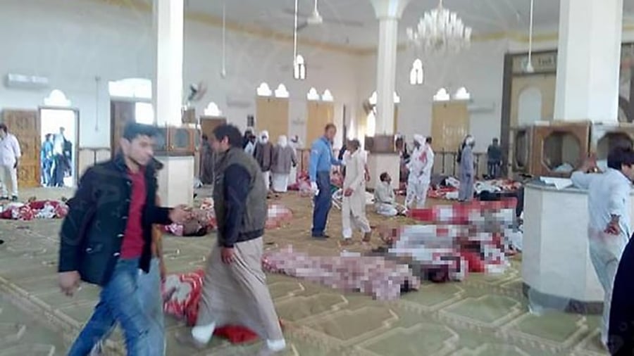 זירת הטבח במסגד