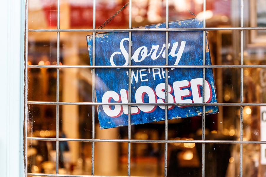 עצוב: לא תאמינו כמה עסקים נסגרו במהלך השנה שעברה