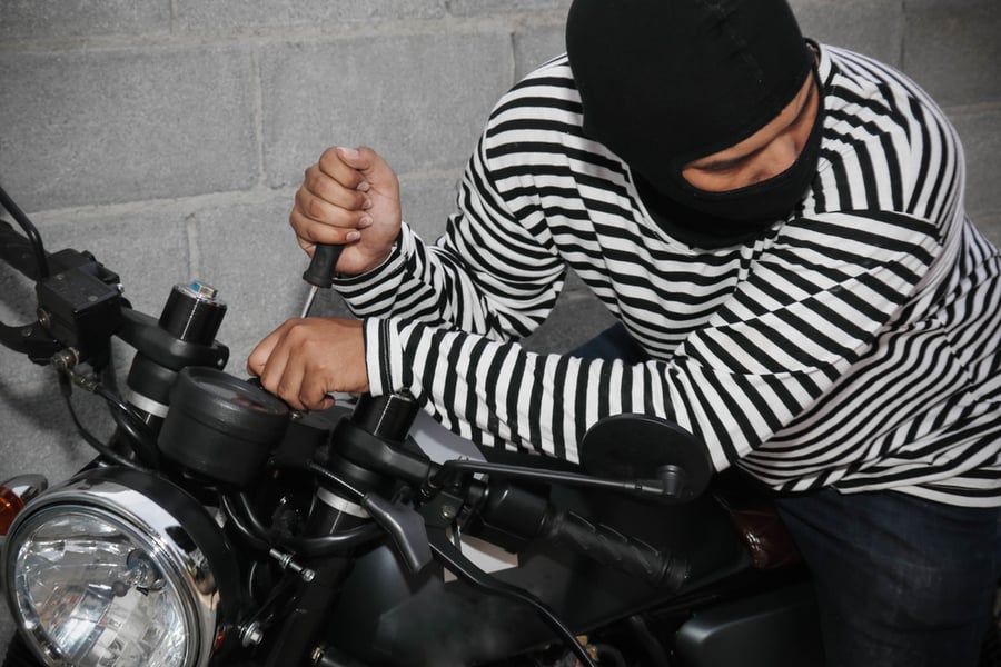האופנוע הגנוב סייע במרדף אחר הגנב שלו