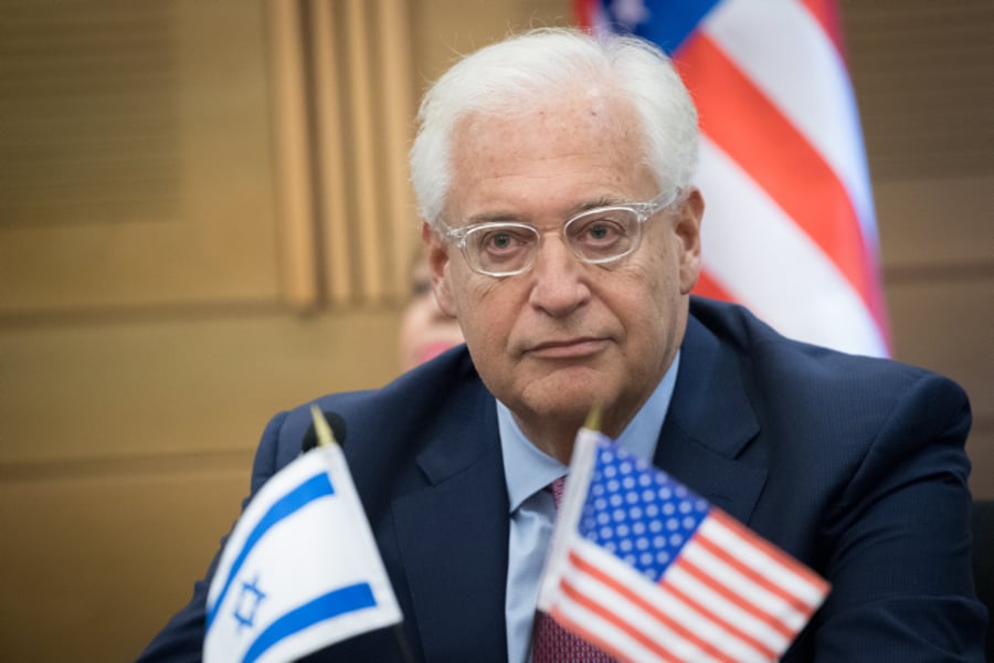 שגריר ארה"ב מאשים את הרשות הפלסטינית